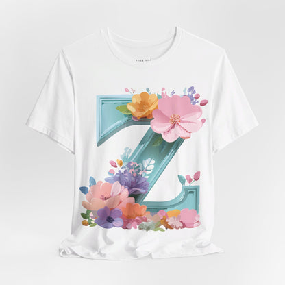 Natural Cotton Tee Shirt - Letters Collection - Z Printify