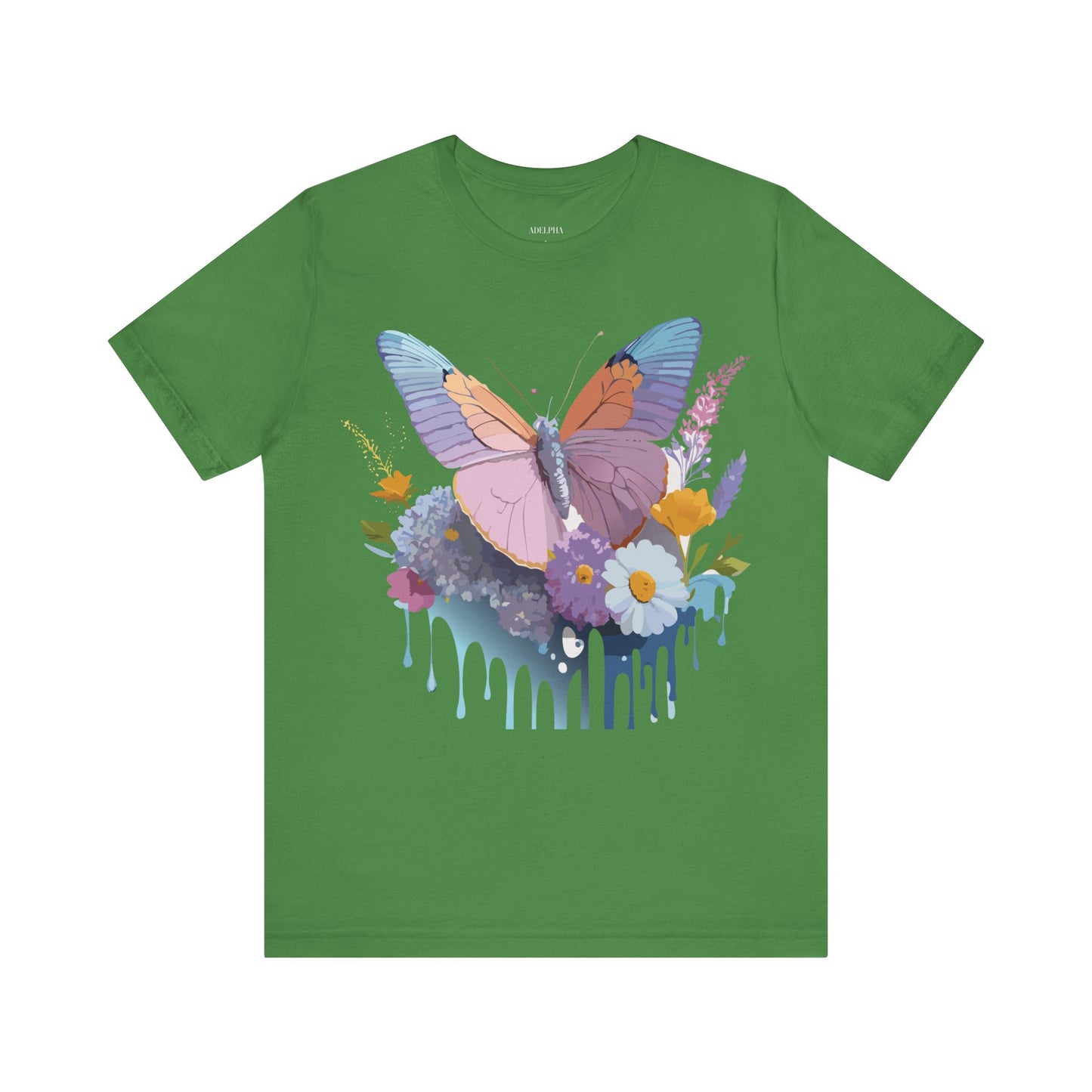 T-shirt en coton naturel avec papillon