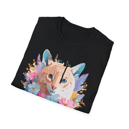 Unisex Cat Shirt Softstyle Tee 100 Percent Ring Spun Cotton Gildan 64000