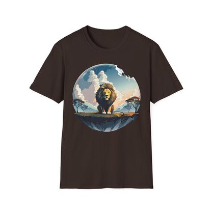 Lion Shirt Unisex Animal Tee Gildan Softstyle 64000 One Hundred Percent Cotton