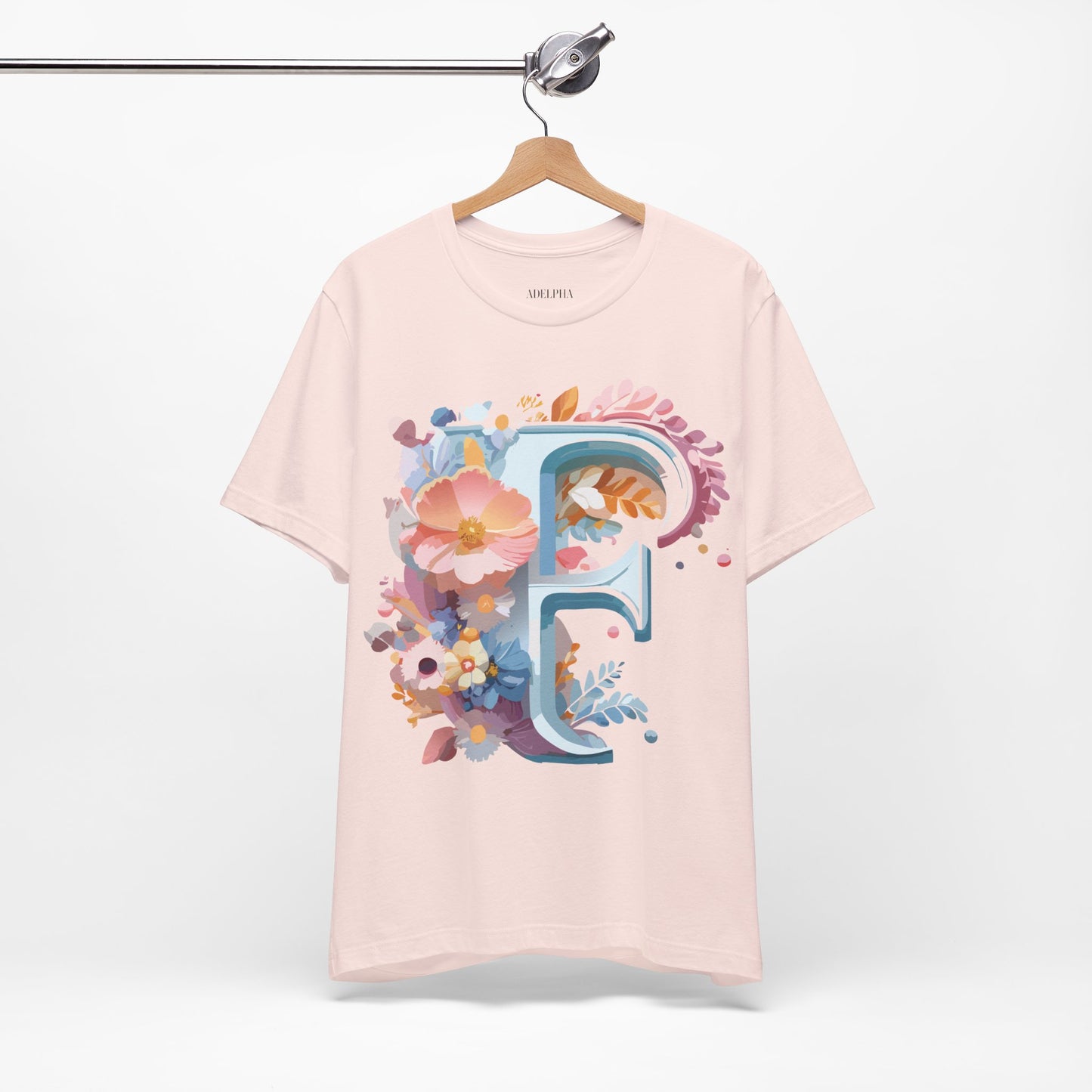 Natural Cotton Tee Shirt - Letters Collection - F