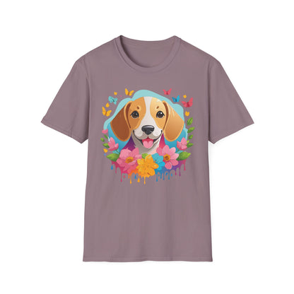 Dog Shirt Unisex Animal Tee Softstyle Cotton Comfort Everyday Wear