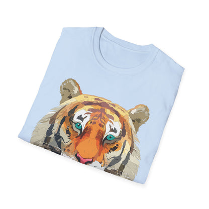 Tiger Shirt Unisex Animal Tee Gildan Softstyle 64000 Cotton Tee