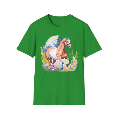 Horse Shirt Unisex Gildan Softstyle Tee 100 Ring Spun Cotton