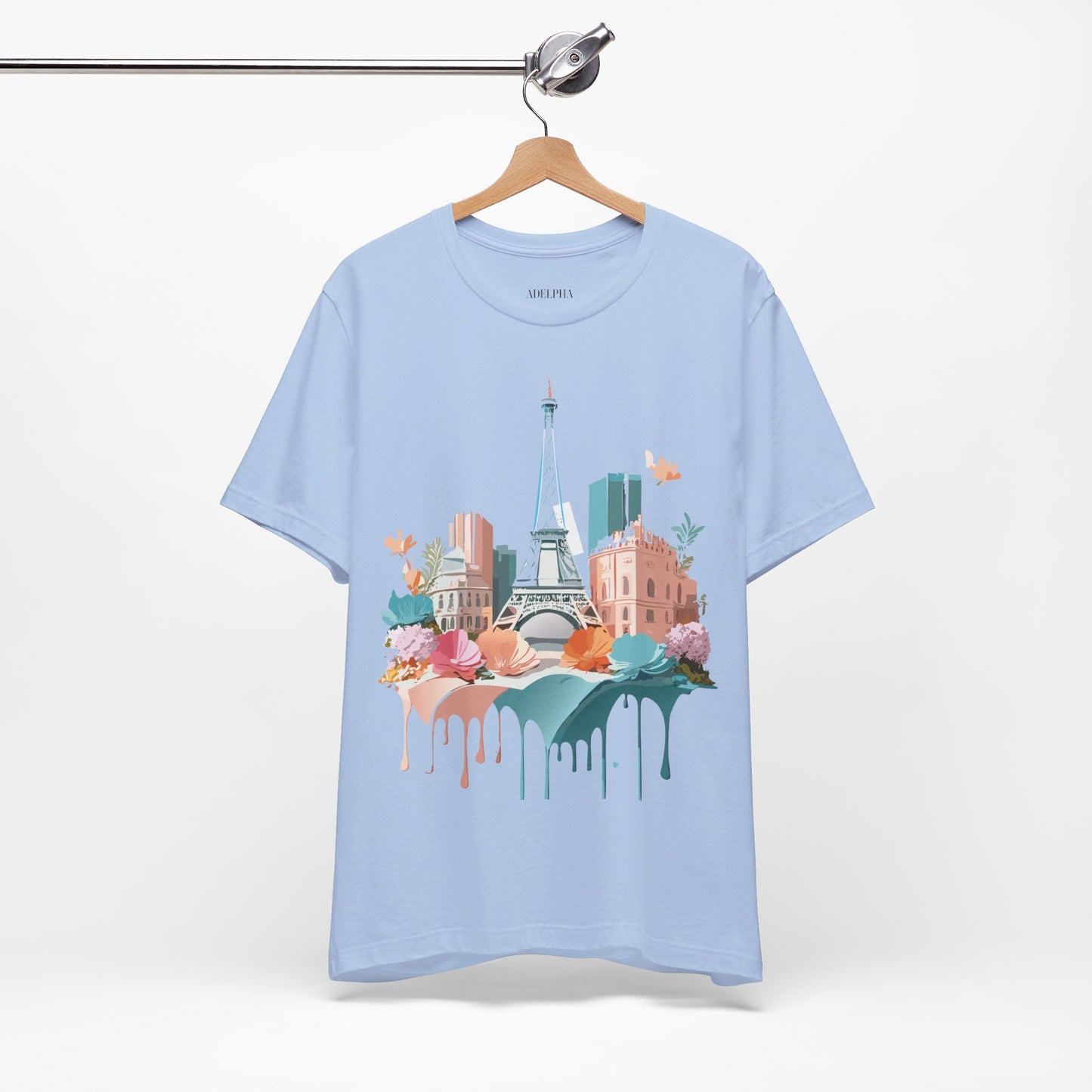 Natural Cotton Tee Shirt - Beautiful Places Collection - Paris