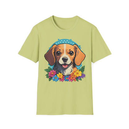 Dog Shirt Unisex Animal Tee Softstyle Cotton Ring Spun Comfort