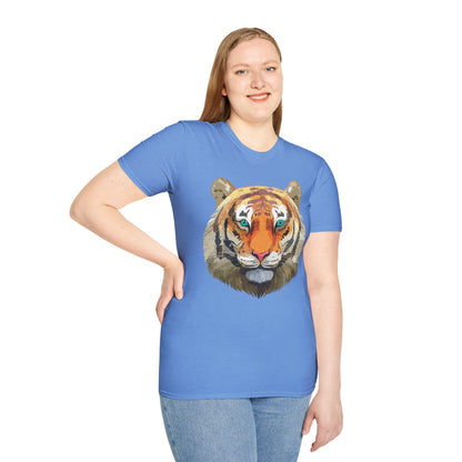 Tiger Shirt Unisex Animal Tee Gildan Softstyle 64000 Cotton Tee