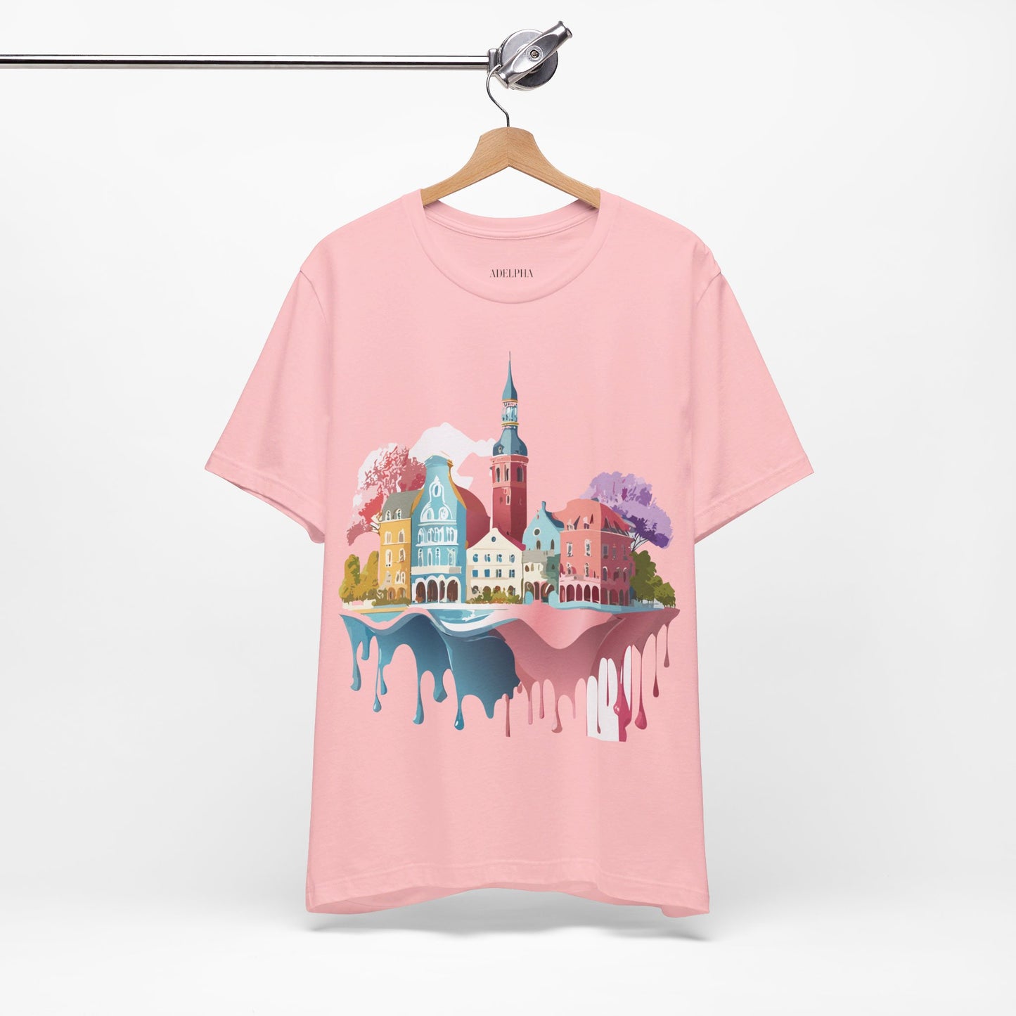 Natural Cotton Tee Shirt - Beautiful Places Collection - Warnemünde and Rostock - Germany