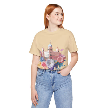 Natural Cotton Tee Shirt - Beautiful Places Collection - Madrid Printify
