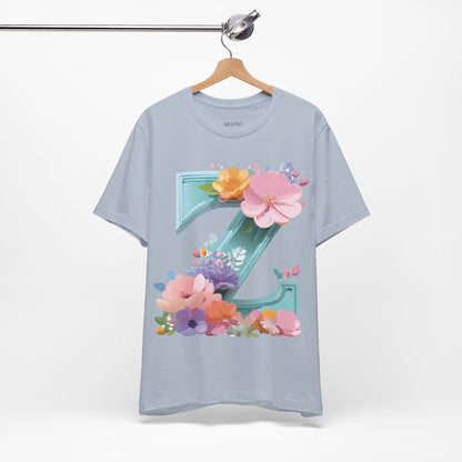 Natural Cotton Tee Shirt - Letters Collection - Z Printify