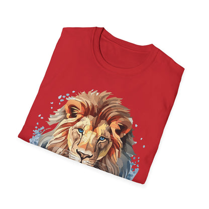Unisex Lion Shirt Gildan Softstyle 64000 Tee 100 Percent Ring Spun Cotton
