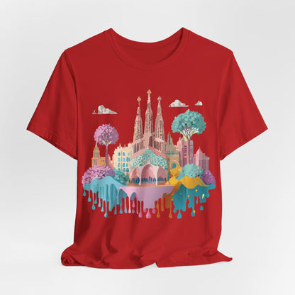 Tourist Shirt, Shirt with Barcelona - ADELPHA