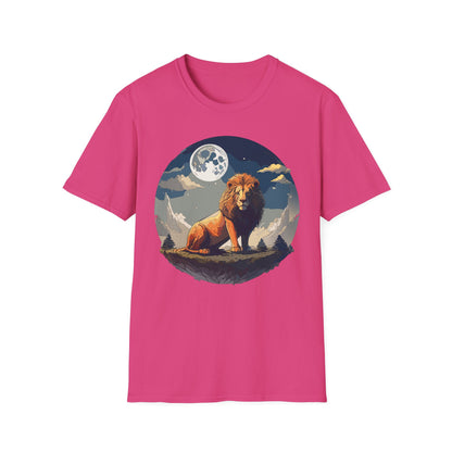Lion Shirt Unisex Animal Tee Softstyle 64000 100 Percent Ring-Spun Cotton