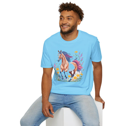 Horse Shirt Unisex Softstyle 64000 Cotton Tee Gildan 100 Percent Ring Spun