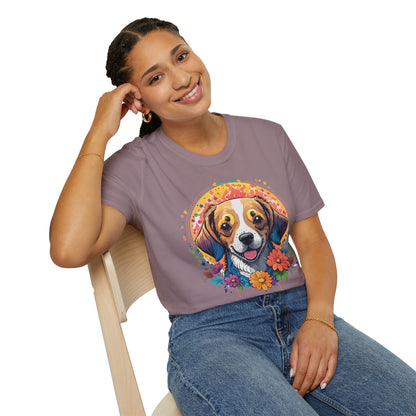 Dog Shirt Unisex Animal Tee Gildan 64000 Softstyle Ring Spun Cotton