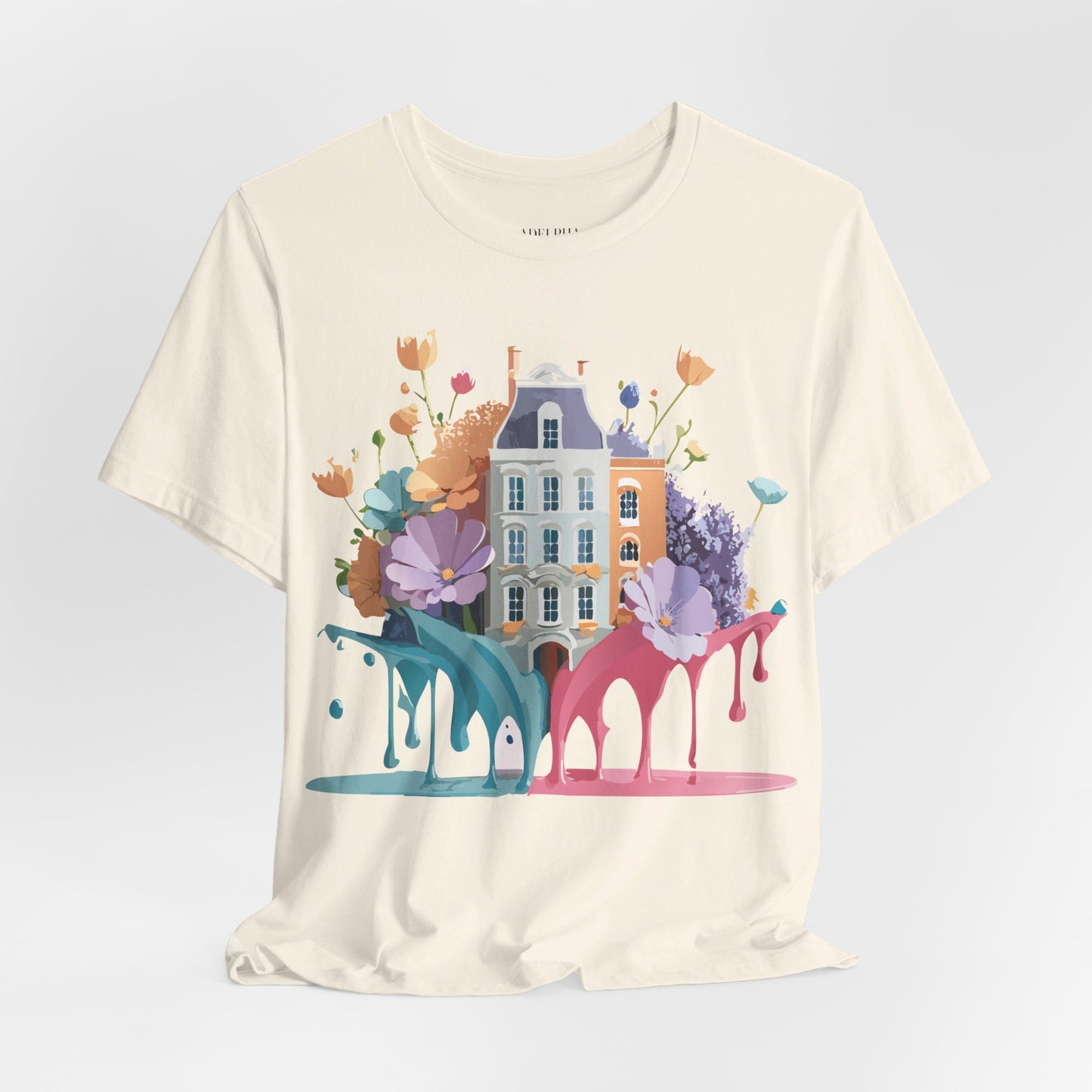 Natural Cotton Tee Shirt - Beautiful Places Collection - Amsterdam