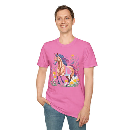 Horse Shirt Unisex Softstyle 64000 Cotton Tee Gildan 100 Percent Ring Spun