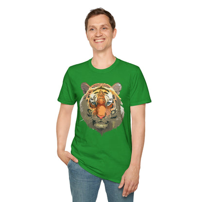 Unisex Tiger Shirt Gildan Softstyle 64000 Cotton Tee For Everyday Comfort