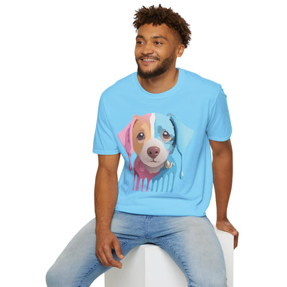 Unisex Dog Shirt Animal Tee Gildan Softstyle 64000 Cotton Tee