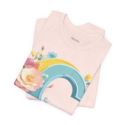 Natural Cotton Tee Shirt - Letters Collection - C Printify