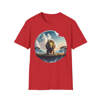 Lion Shirt Unisex Animal Tee Gildan Softstyle 64000 One Hundred Percent Cotton