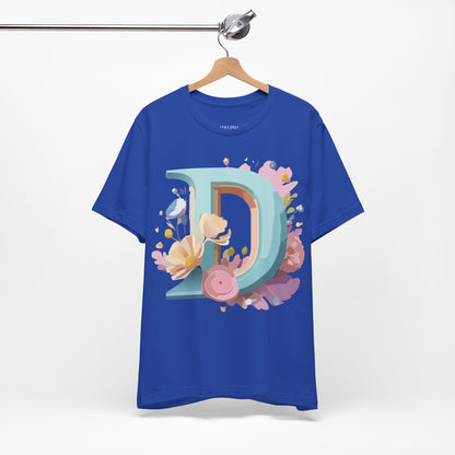 Natural Cotton Tee Shirt - Letters Collection - D Printify