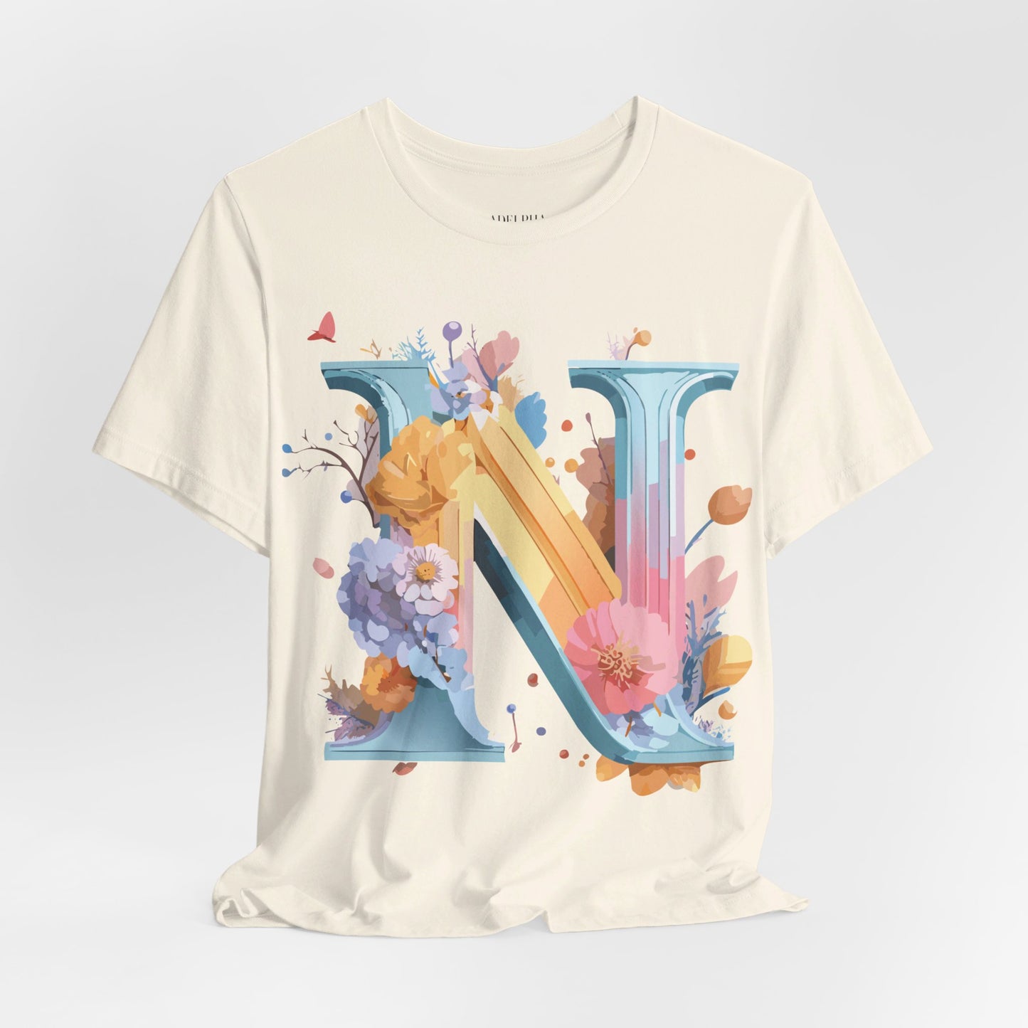 T-shirt en coton naturel - Collection Lettres - N