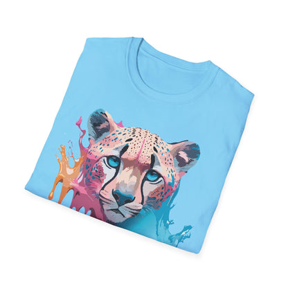 Unisex Cheetah Tee Softstyle Gildan 64000 100 Percent Cotton