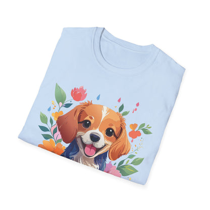 Dog Shirt Animal Print Tee Unisex Gildan Softstyle 64000 Cotton Tee