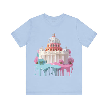 Natural Cotton Tee Shirt - Beautiful Places Collection - Rome Printify