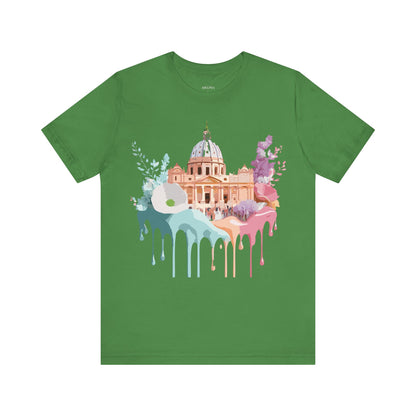 Natural Cotton Tee Shirt - Beautiful Places Collection - Rome Printify