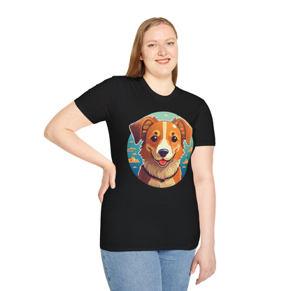 Dog Shirt Unisex Animal Tee One Hundred Percent Cotton Softstyle Gildan 64000