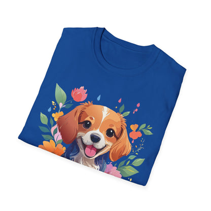 Dog Shirt Animal Print Tee Unisex Gildan Softstyle 64000 Cotton Tee