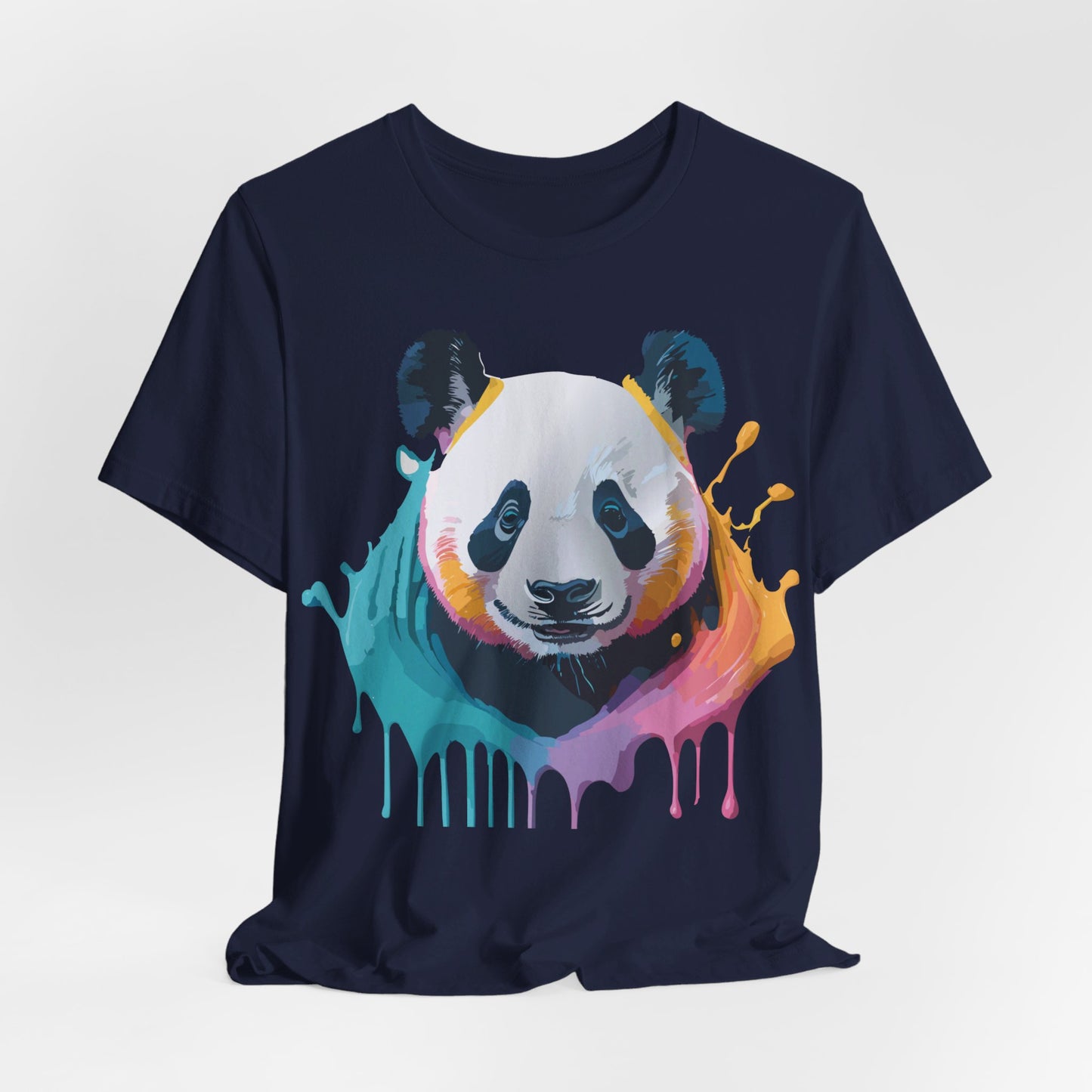 Natural Cotton Tee Shirt with Panda