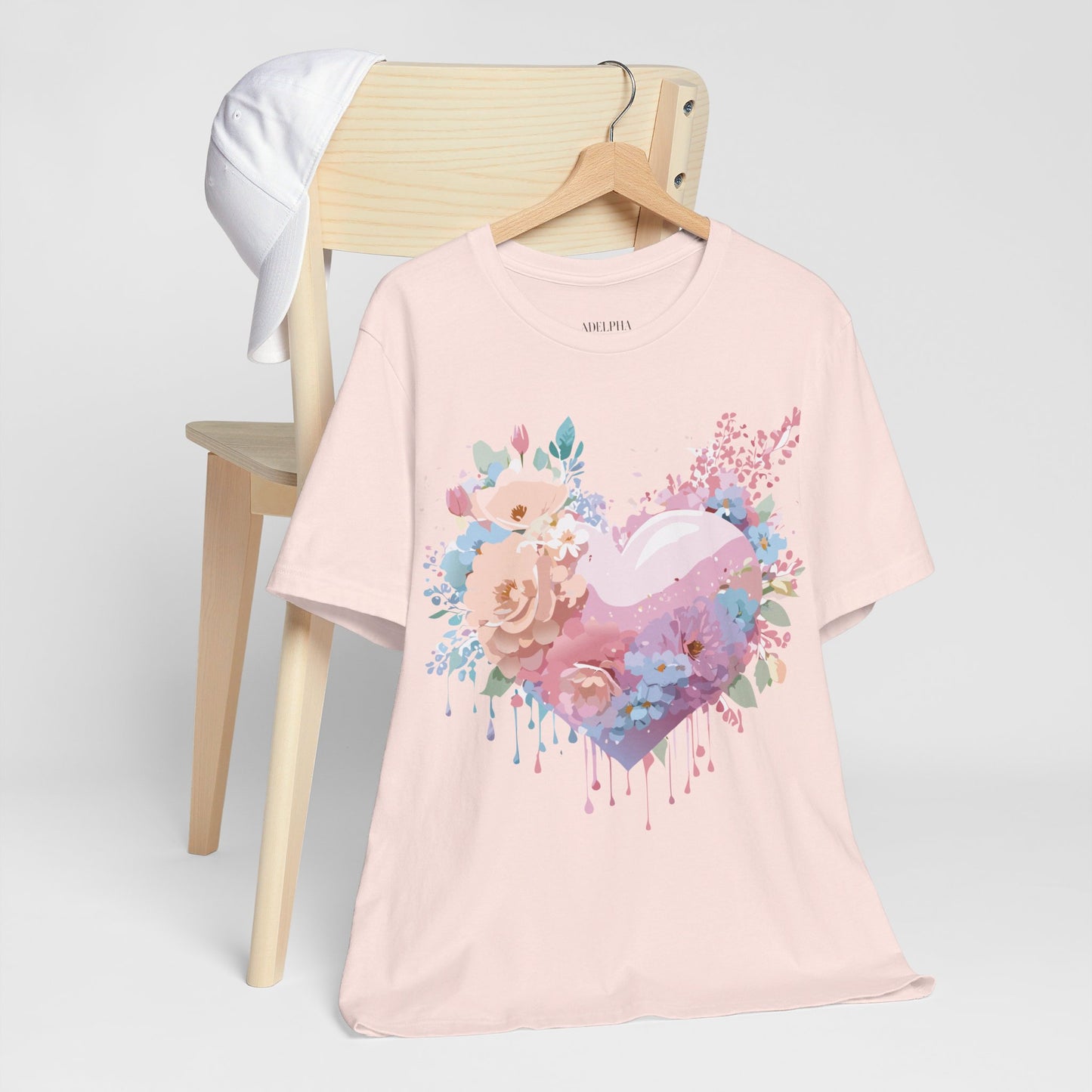 T-Shirt aus natürlicher Baumwolle – Love Story-Kollektion