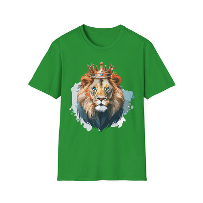 Lion Shirt Unisex Animal Tee Gildan Softstyle 64000 100 Percent Ring Spun Cotton