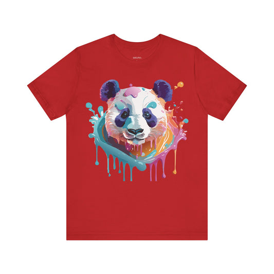 T-shirt en coton naturel avec panda