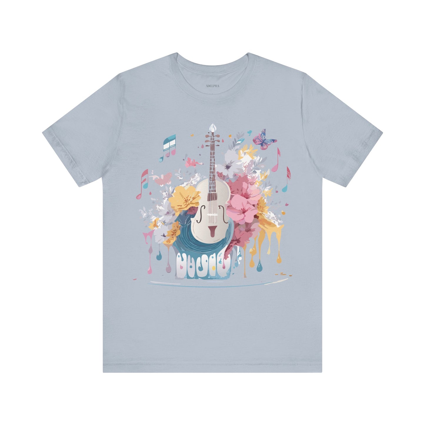 T-Shirt aus natürlicher Baumwolle – Musikkollektion