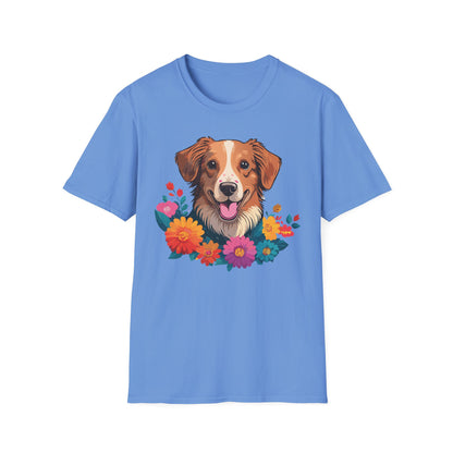 Dog Shirt Unisex Animal Tee Short Sleeve Gildan Softstyle 64000 Cotton Tee