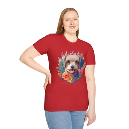 Dog Shirt Unisex Animal Tee Gildan Softstyle 64000 Short Sleeve Tee