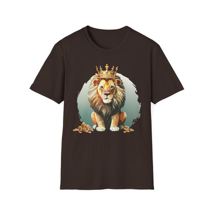 Unisex Lion Shirt Animal Tee Softstyle Gildan 64000 100 Percent Cotton Tee