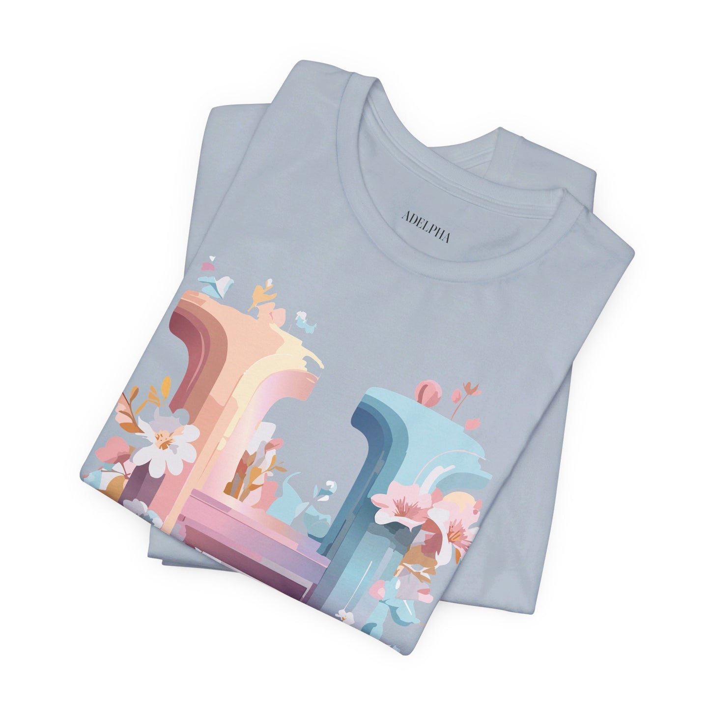 Natural Cotton Tee Shirt - Letters Collection - H