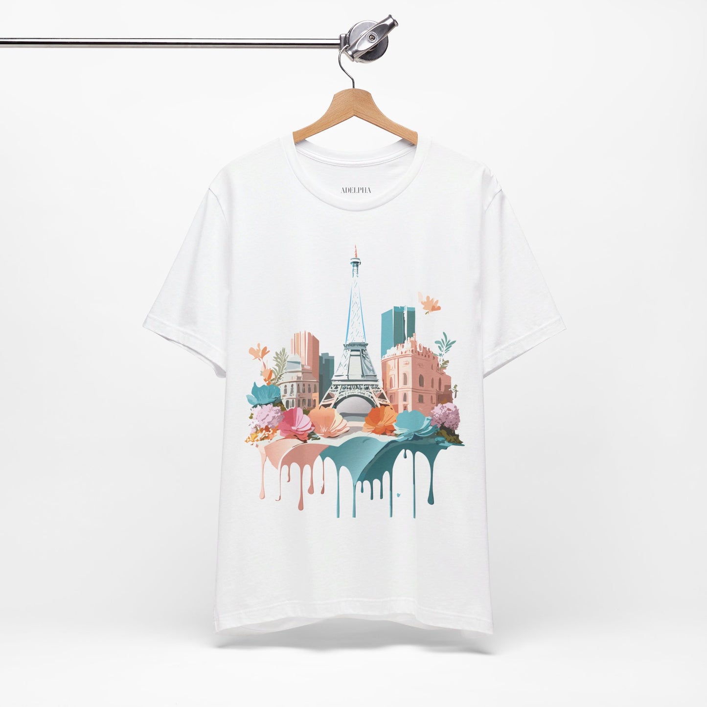 Natural Cotton Tee Shirt - Beautiful Places Collection - Paris