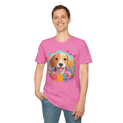 Dog Shirt Unisex Animal Tee Softstyle Cotton Comfort Everyday Wear