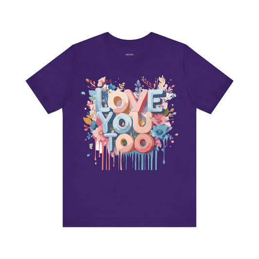 T-Shirt aus natürlicher Baumwolle – Love Story Collection