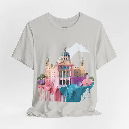 Natural Cotton Tee Shirt - Beautiful Places Collection - Madrid Printify
