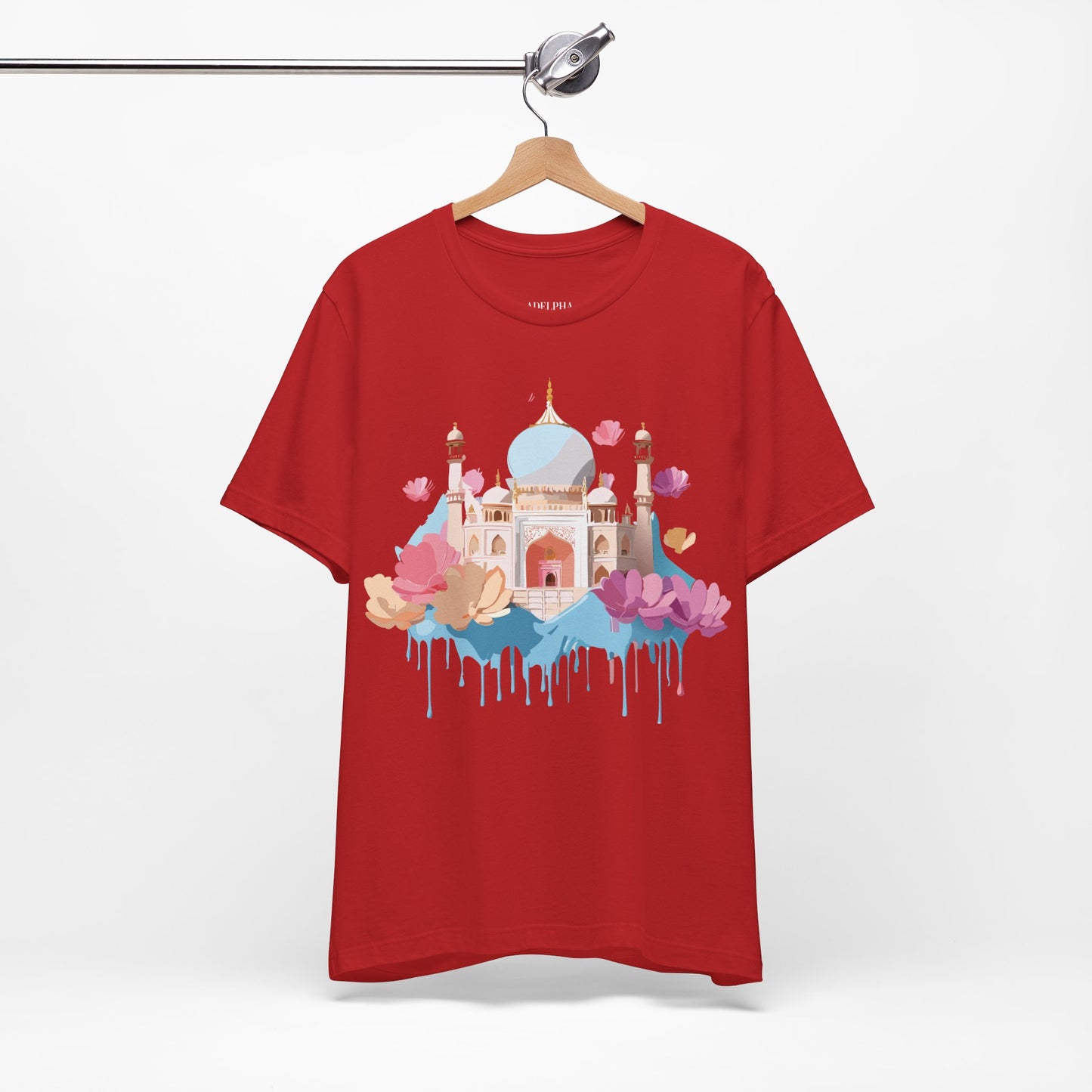 Natural Cotton Tee Shirt - Taj Mahal, India