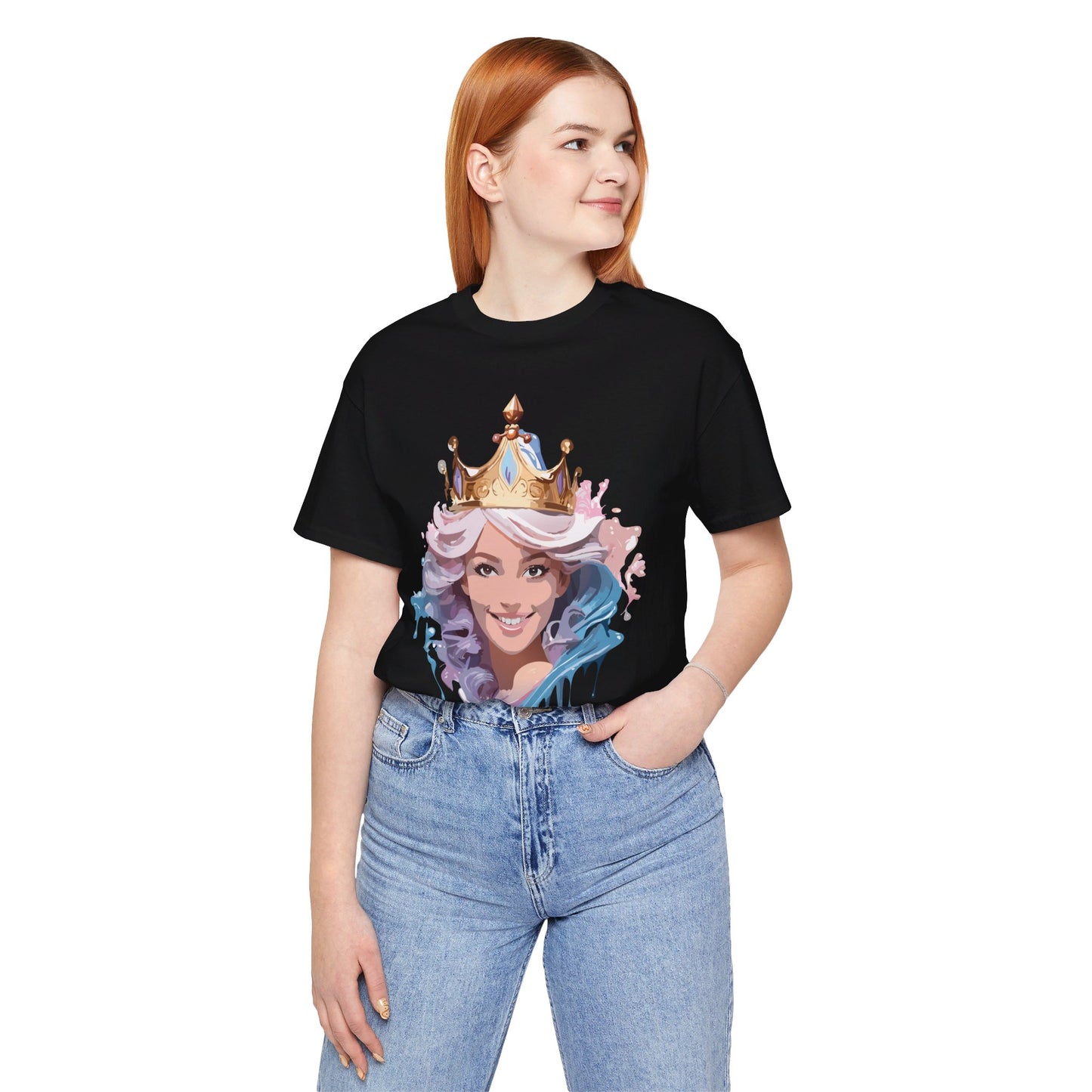 T-Shirt aus natürlicher Baumwolle – Queen Collection