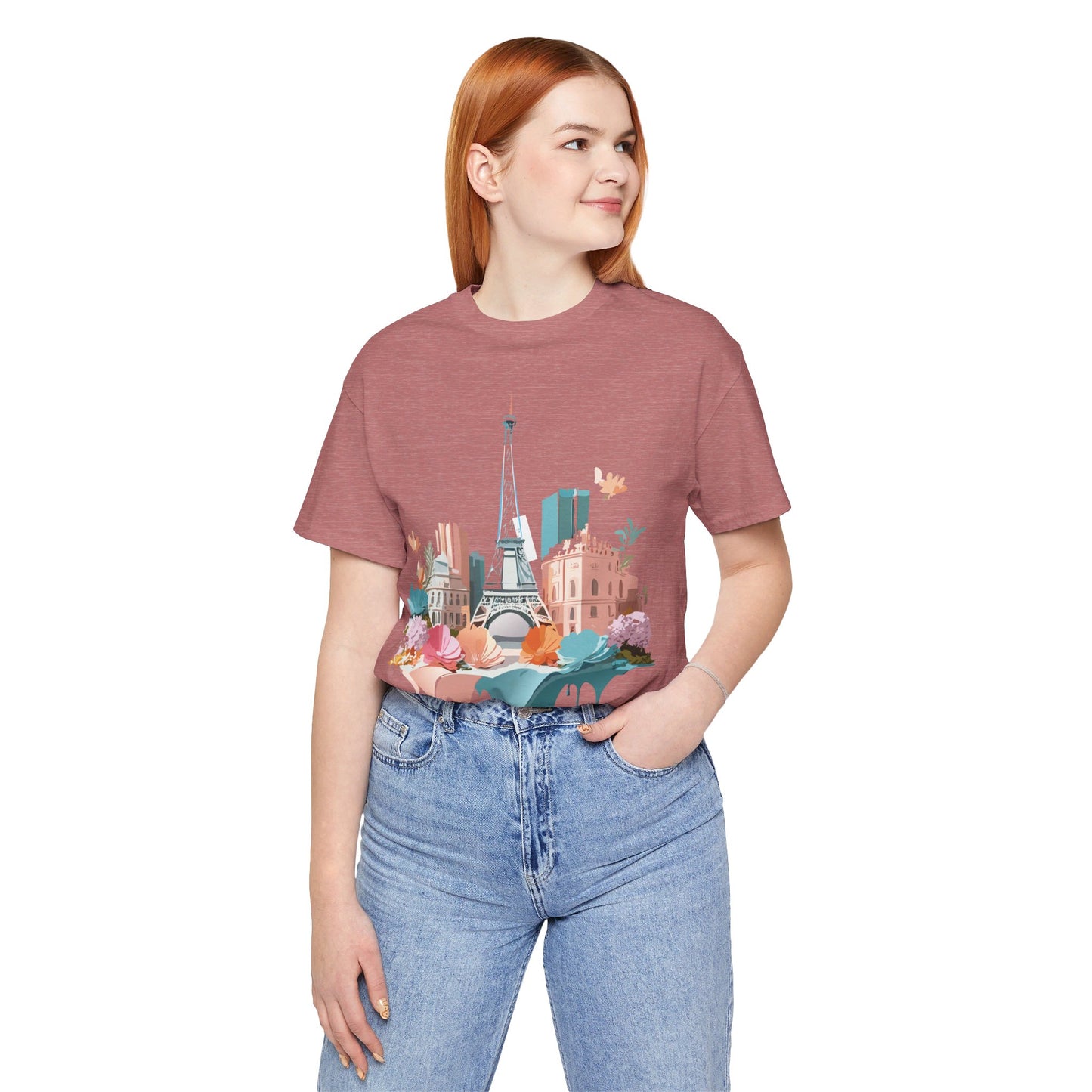 Natural Cotton Tee Shirt - Beautiful Places Collection - Paris