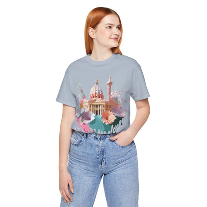 Natural Cotton Tee Shirt - Beautiful Places Collection - Rome Printify